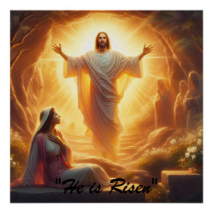 Poster La Lumière de la Résurrection : Jésus-Christ se lè