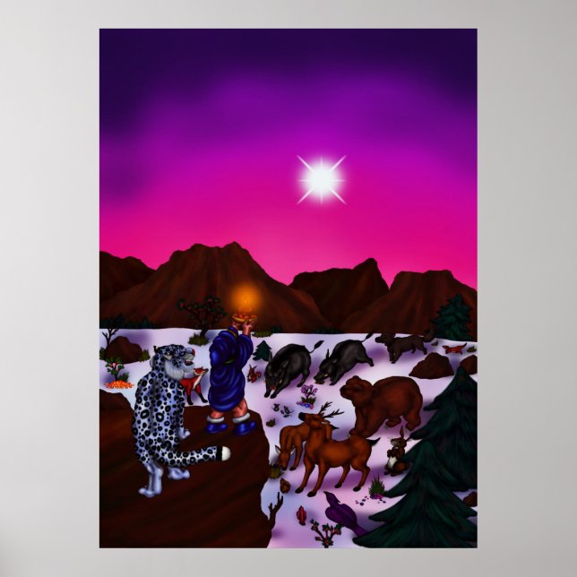 Poster La lumière de l'espoir L'art de Noël (Devant)