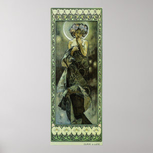 Poster La Lune d'Alphonse Mucha