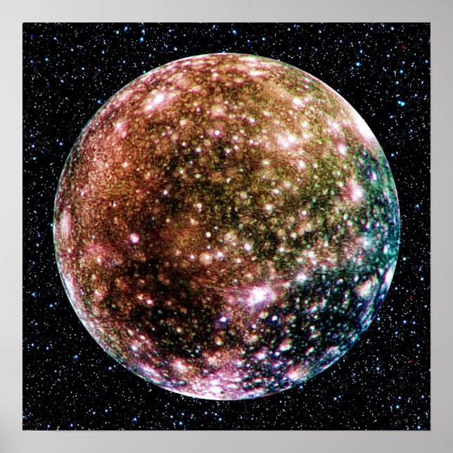 Poster LA LUNE DE PLANET JUPITER : CALLISTO (Arrière - pl (Devant)