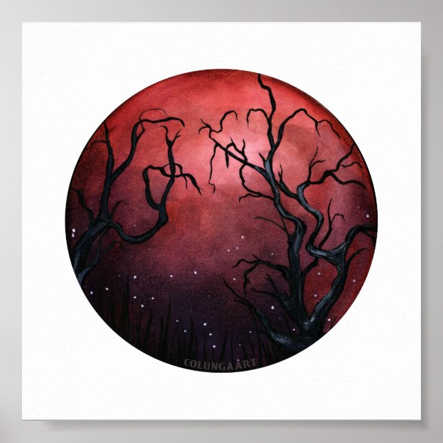 Poster La lune de sang se lève (Devant)