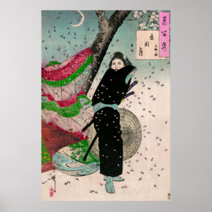 Poster La Lune de Shinobugaoka par Yoshitoshi Tsukioka