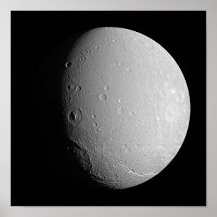 Poster La lune Dione 2 de Saturn