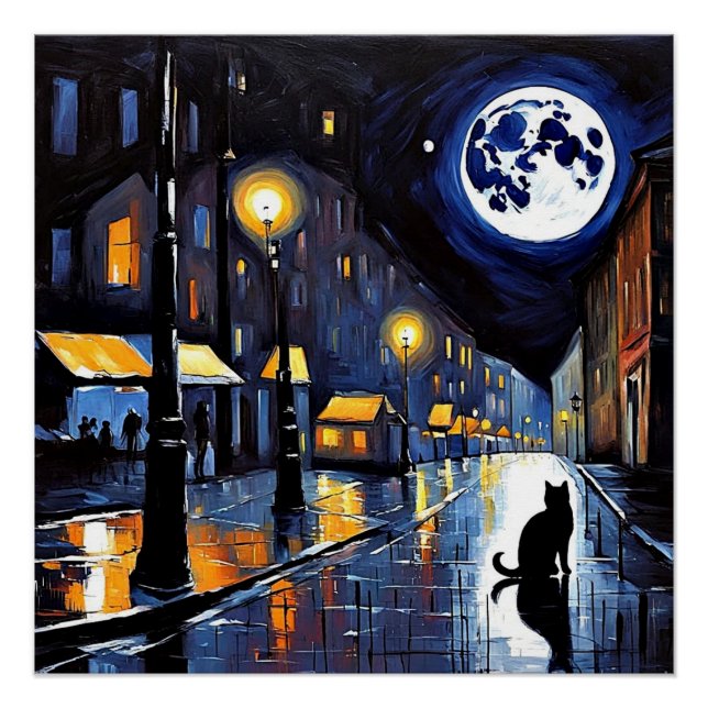 Poster La Lune et Le Chat (Devant)