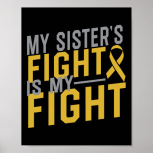 Poster La lutte de ma soeur est ma lutte contre le cancer