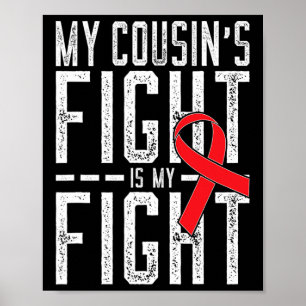 Poster La lutte de My Cousin est ma lutte contre le cance