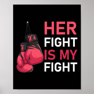 Poster La lutte est ma lutte contre le cancer du sein de
