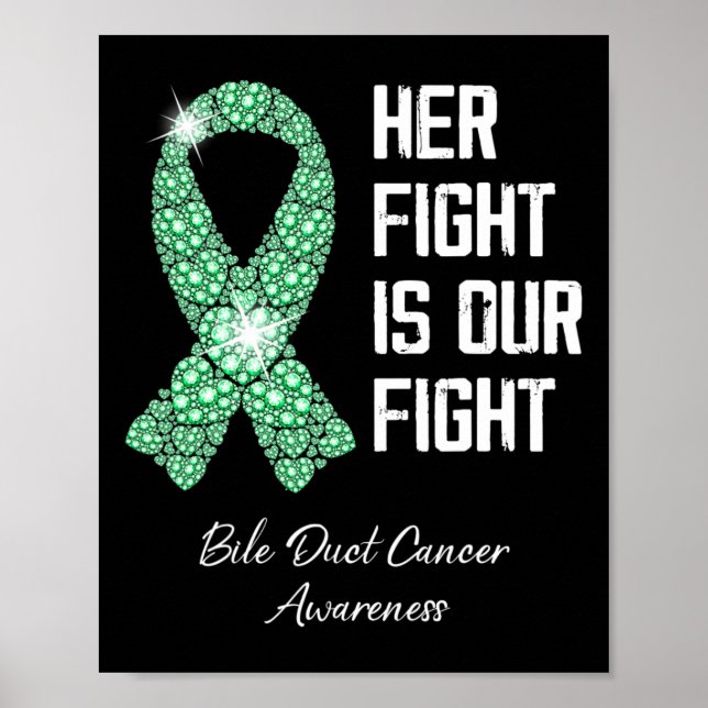 Poster La lutte est notre combat Bile Ducs Cancer Sensibi (Devant)
