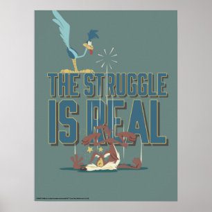 Poster La Lutte Est Réelle ROAD RUNNER™ & Wile E. Coyote