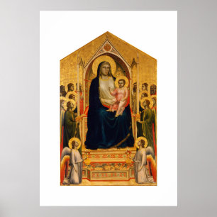 Poster La Maestà de la Madone d'Ognissanti (Tous les Sain