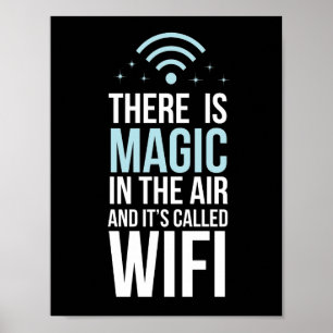 Poster La Magie Dans L'Air Appelée Wi-Fi