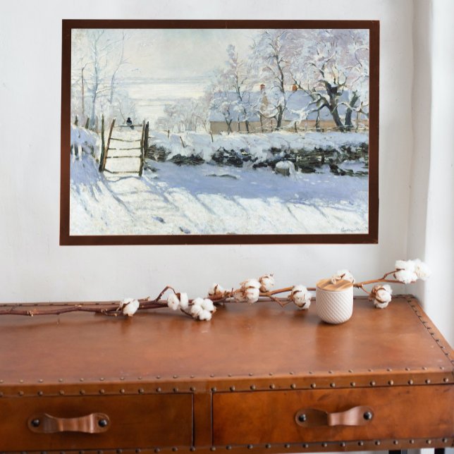 Poster La Magpie de Claude Monet (Créateur téléchargé)