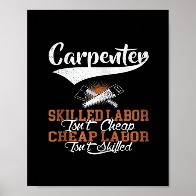 Poster La main-d’oeuvre qualifiée de charpentier n’est pa (Devant)