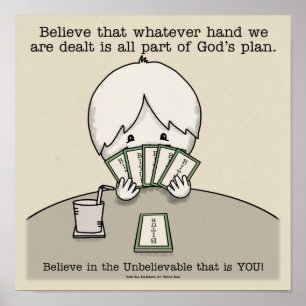 Poster La main sur laquelle nous sommes confrontés