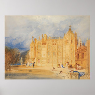 Poster La Maison Abbatiale, Abbaye de St. Ouen, Rouen