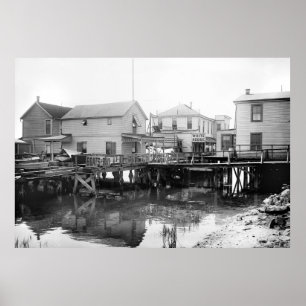 Poster La Maison Blanche sur la baie de la Jamaïque, NY,