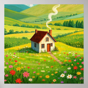 Poster La maison c'est là où maman est Cosy cottage