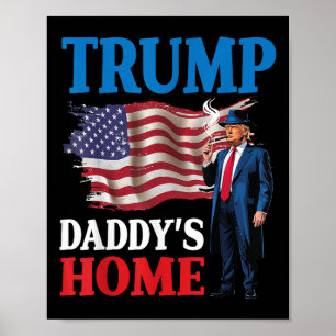 Poster La maison de Donald Trump Daddy's Flag Patriotique