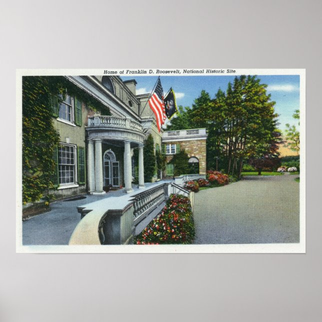 Poster La maison de Franklin D Roosevelt (Devant)