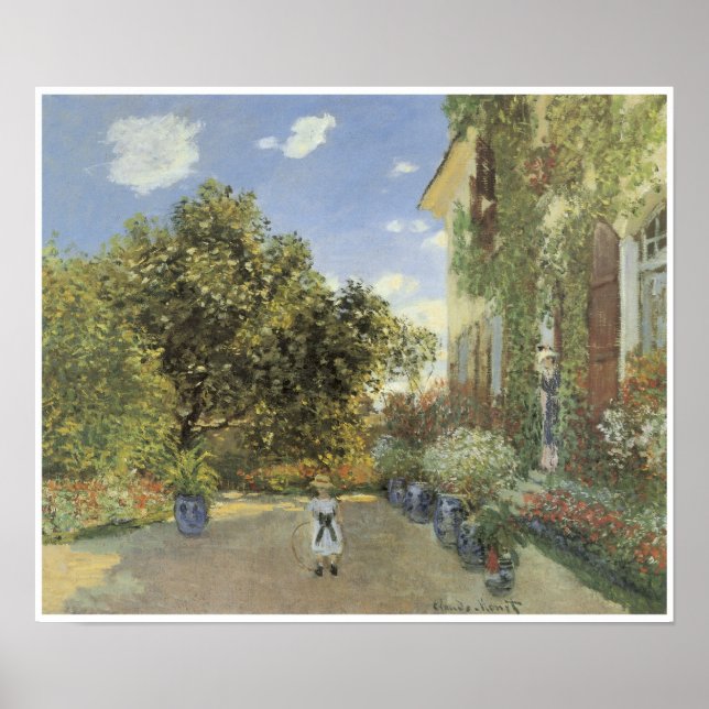 Poster La Maison de l'artiste à Argenteuil, 1873 (Devant)