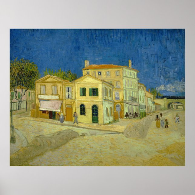 Poster La maison jaune ("La rue") Vincent Gogh (Devant)
