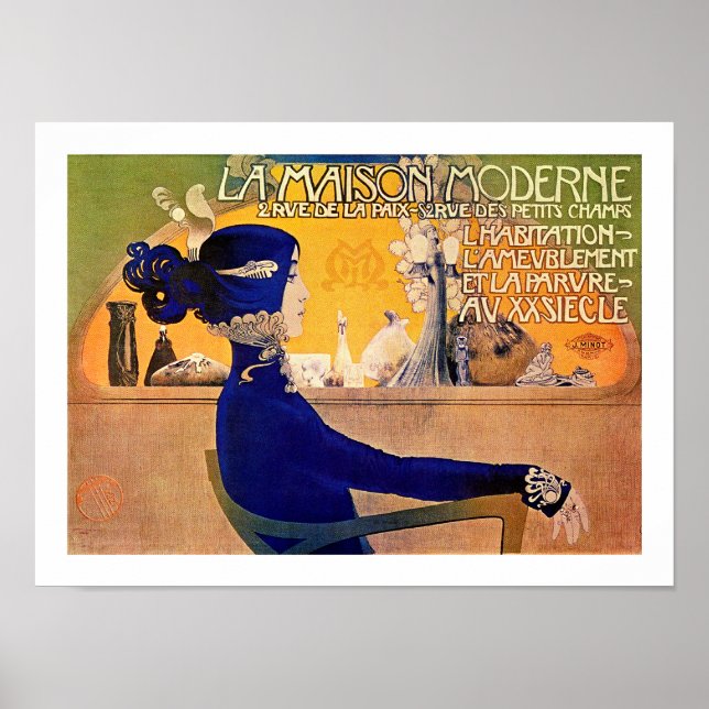 Poster La Maison Moderne - Art nouveau Imprimer par M. Or (Devant)