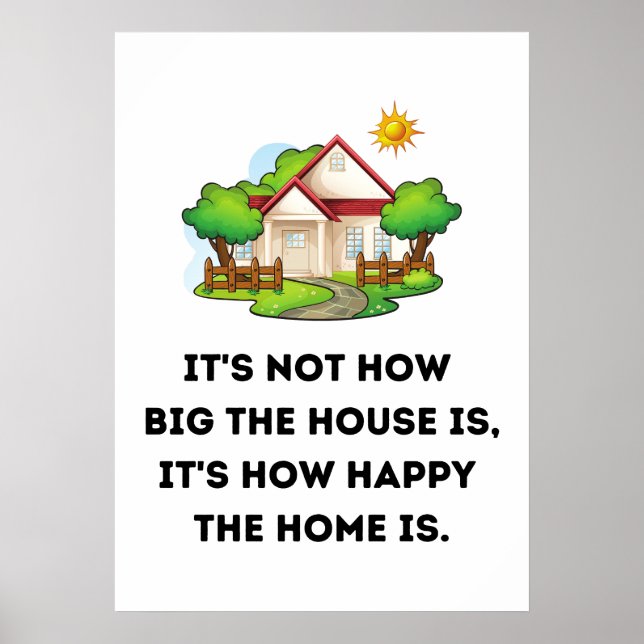 Poster La maison n'est pas grande (Devant)