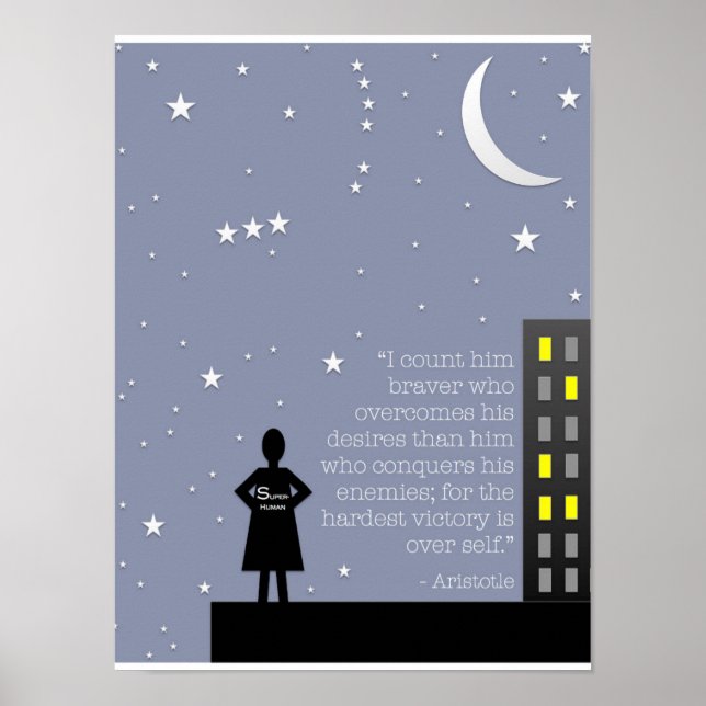 Poster La maîtrise de soi d'Aristote (Devant)