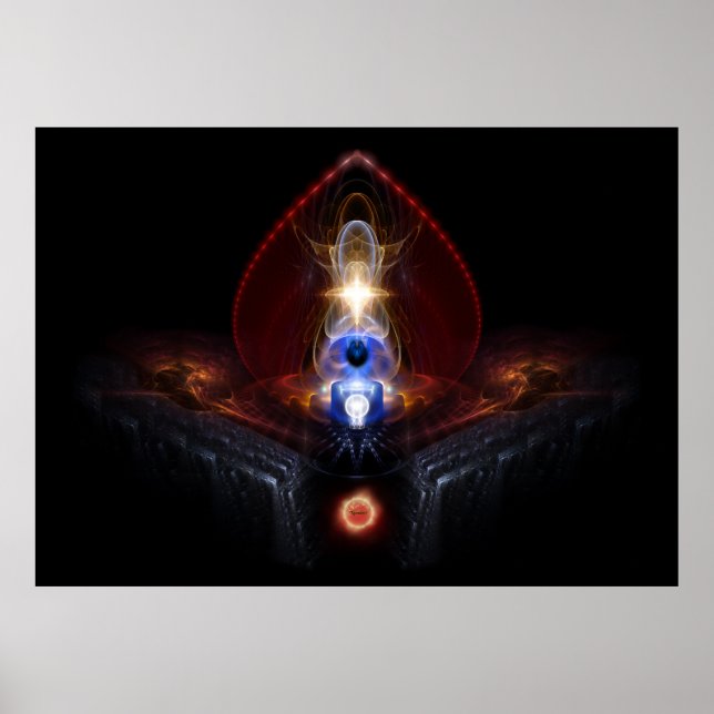 Poster La Majesté De L'Ooléion Composition Fractale De L' (Devant)