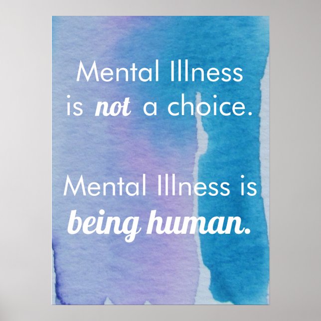 Poster La maladie mentale est humaine (Devant)