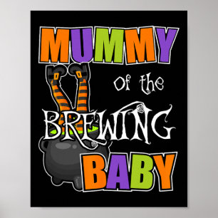 Poster La maman du bébé brassant Costumes d'Halloween