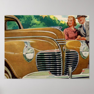 Poster La MAMMOTH dorée de maman et papa 1941 Plymouth