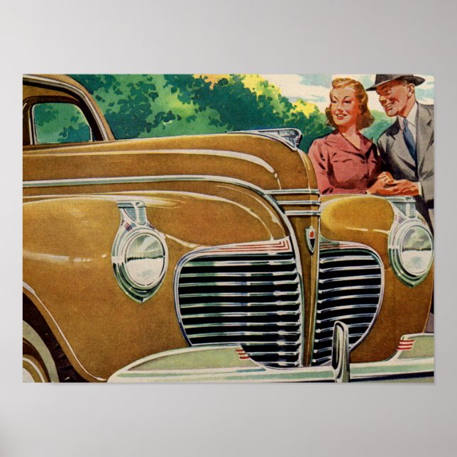Poster La MAMMOTH dorée de maman et papa 1941 Plymouth (Devant)