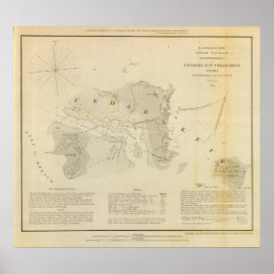 Poster La Manche IV, CedarKeys, Fla