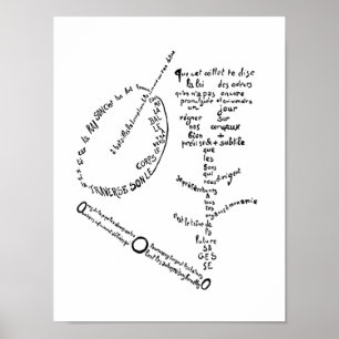 Poster La Mandoline, l’oeillet et le bambou, Apollinaire