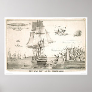 Poster La manière ils vont à la Californie (0478A)