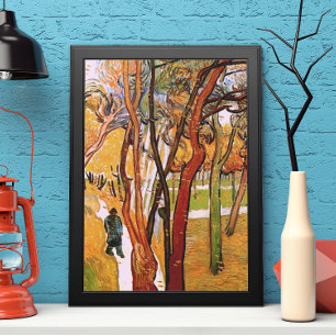 Poster La marche : Les Feuilles en chute par Vincent van 