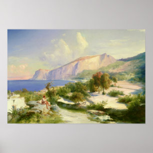 Poster La Marina Grande, Capri, vers 1829
