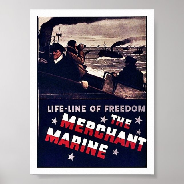 Poster La marine marchande (Devant)
