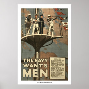 Poster La Marine veut des hommes