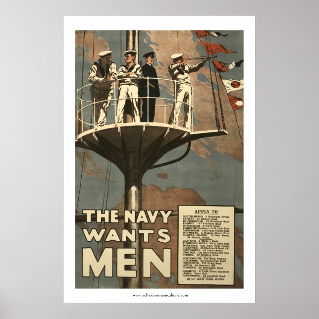 Poster La Marine veut des hommes (Devant)