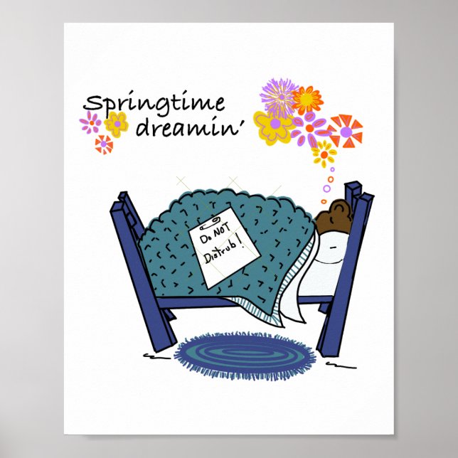 Poster La marmotte endormie rêvait du printemps (Devant)