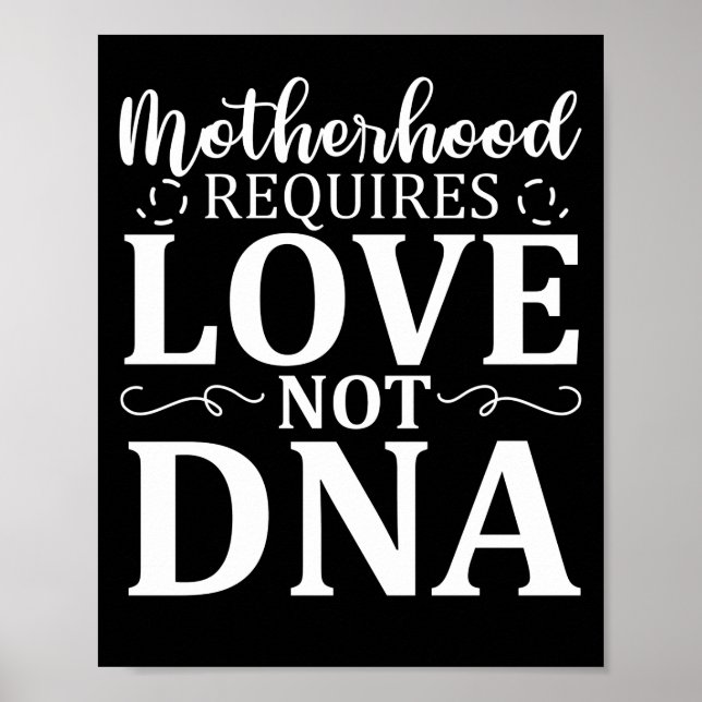 Poster La maternité nécessite l'amour et non l'adn soins  (Devant)