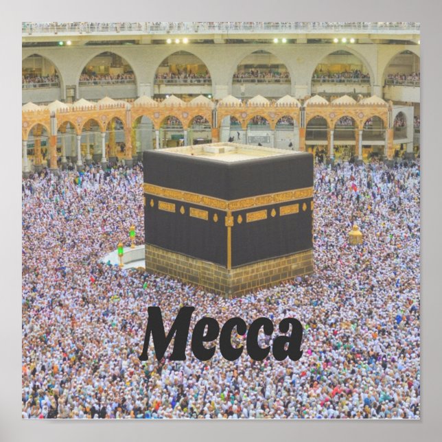 Poster La Mecque Arabie Saoudite La ville la plus sacrée  (Devant)