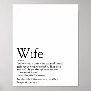 Poster La meilleure définition de femme au monde