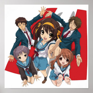 Poster La mélancolie du Haruhi Suzumiya