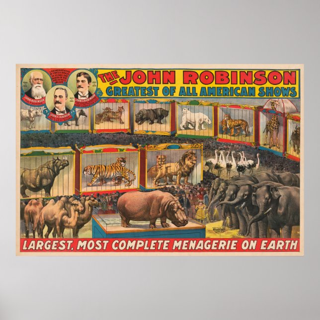 Poster La Menagerie La Plus Grande Et La Plus Complète De (Devant)
