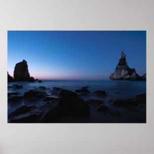 Poster La mer après le coucher du soleil