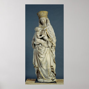 Poster La mère de Dieu avec le Christ infantile, 1470