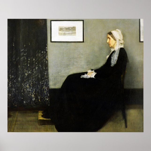 Poster La mère de Whistler par James Abbott McNeill Whist (Devant)
